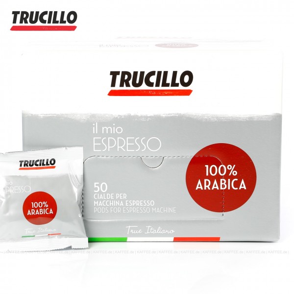 50 Pads je 7 g pro VPE, gemahlen, ESE-Standard 44 mm, Gesamtinhalt 0,35 kg pro VPE, EAN-Code: 8004715395507