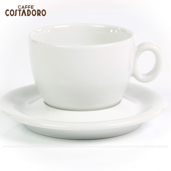 Farbe weiß mit Costadoro-Logo, 6 Tassen pro VPE, EAN-Code: 0000000002069