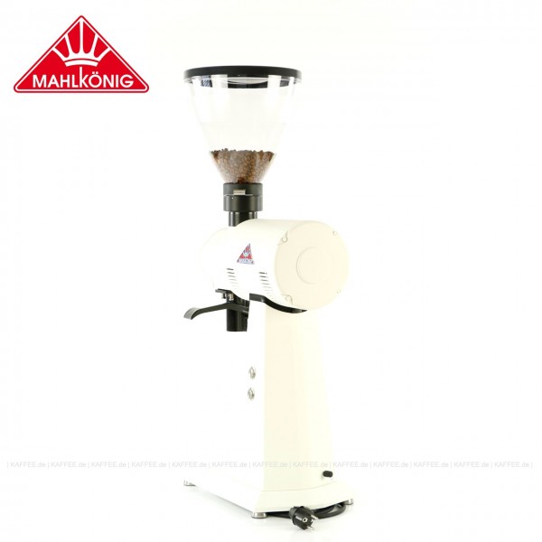 Kaffeemühle, Farbe weiss, 83 cm hoch mit einem Trichterinhalt von ca. 1.500 g, EAN-Code: 0000000002248 ## Weitergehende Informationen und technische Details finden Sie auch auf der Webseite des Herstellers bzw. Rösters: <a href="https://www.mahlkoenig.d
