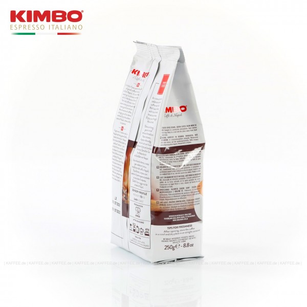 12 Bags je 250 g pro VPE, Bohne, Gesamtinhalt 3,00 kg pro VPE, EAN-Code: 8002200602123