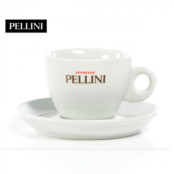 Farbe weiß mit Pellini-Logo, 6 Tassen pro VPE, EAN-Code: 0000000001144