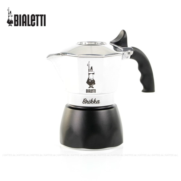 Espressokocher, Farbe Alu, 2 Tassen, Bialetti-Nr. 7312, 6 Stück pro VPE, EAN-Code: 8006363030038