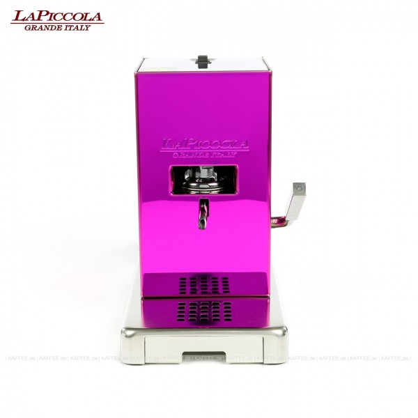 Espressomaschine für ESE-Pads (44 mm Standardpads), Edelstahlgehäuse in der Farbe Pink, EAN-Code: 8021103701085