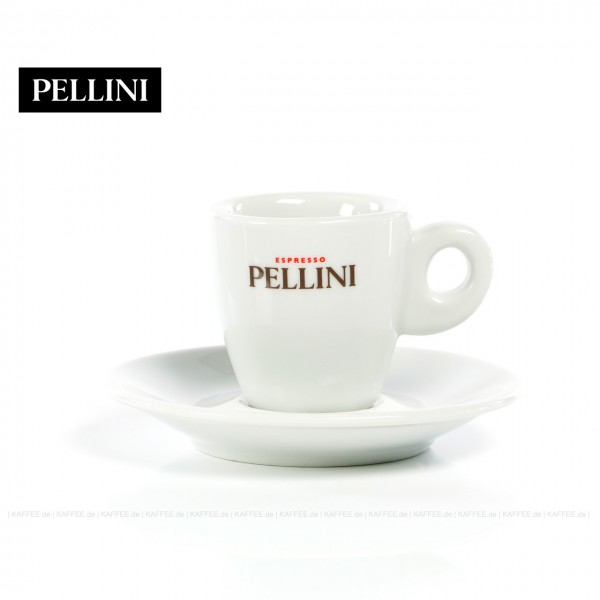 Farbe weiß mit Pellini-Logo, 6 Tassen pro VPE, EAN-Code: 0000000001143
