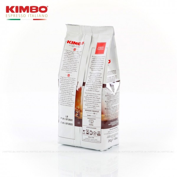 12 Bags je 250 g pro VPE, Bohne, Gesamtinhalt 3,00 kg pro VPE, EAN-Code: 8002200602123