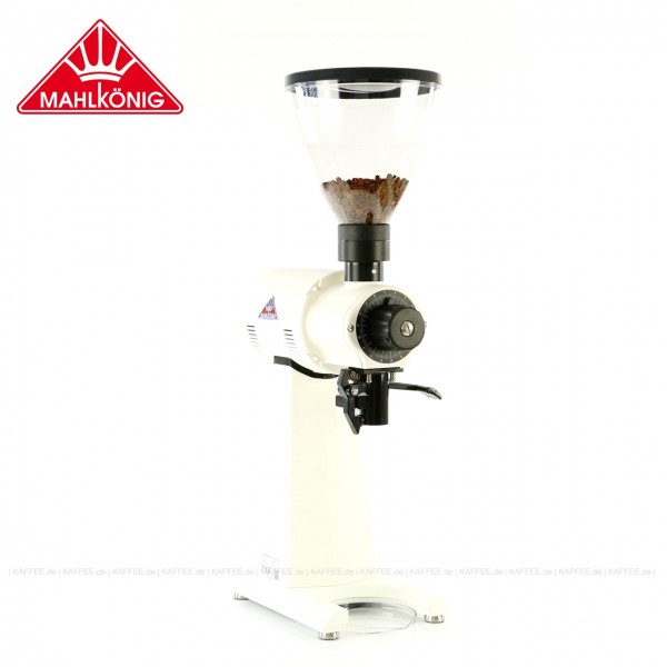 Kaffeemühle, Farbe weiss, 83 cm hoch mit einem Trichterinhalt von ca. 1.500 g, EAN-Code: 0000000002248 ## Weitergehende Informationen und technische Details finden Sie auch auf der Webseite des Herstellers bzw. Rösters: <a href="https://www.mahlkoenig.d