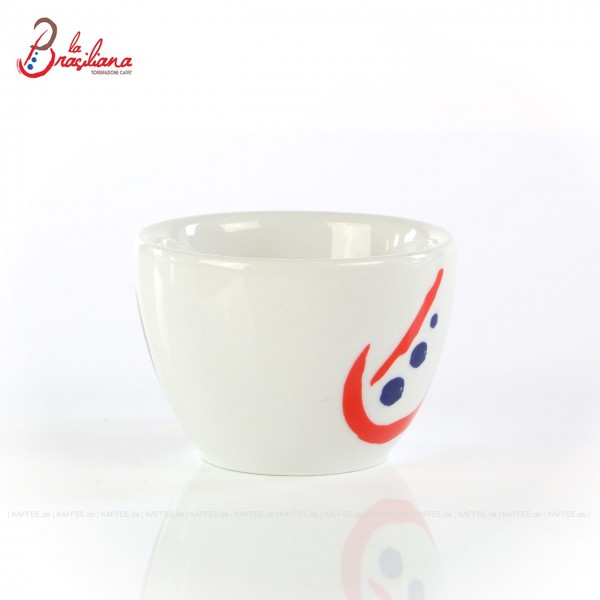Farbe weiß mit "neuem" La Brasiliana-Logo, ohne Untertasse, 6 Tassen pro VPE, EAN-Code: 0000000001185