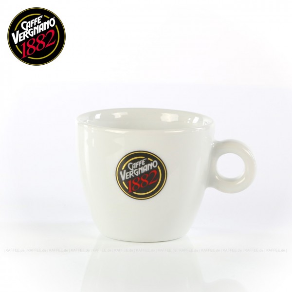 Farbe weiß mit Caffè Vergnano-Logo, ohne Untertasse, 6 Tassen pro VPE, EAN-Code: 0000000001615