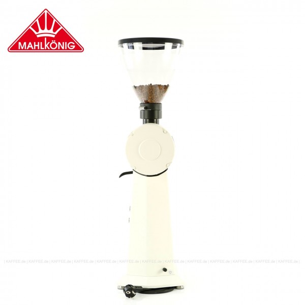 Kaffeemühle, Farbe weiss, 83 cm hoch mit einem Trichterinhalt von ca. 1.500 g, EAN-Code: 0000000002248 ## Weitergehende Informationen und technische Details finden Sie auch auf der Webseite des Herstellers bzw. Rösters: <a href="https://www.mahlkoenig.d