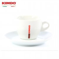 Farbe weiß mit KIMBO-Logo, 6 Tassen pro VPE, EAN-Code: 0000000001544 Farbe weiß mit KIMBO-Logo, 6 Tassen pro VPE, EAN-Code: 0000000001544