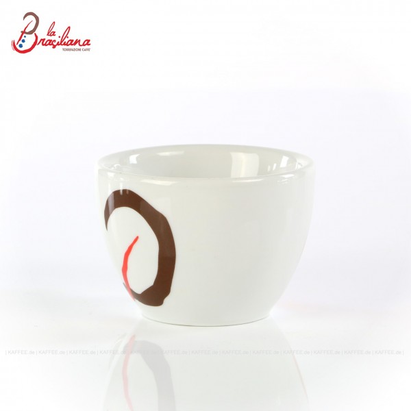 Farbe weiß mit "neuem" La Brasiliana-Logo, ohne Untertasse, 6 Tassen pro VPE, EAN-Code: 0000000001185