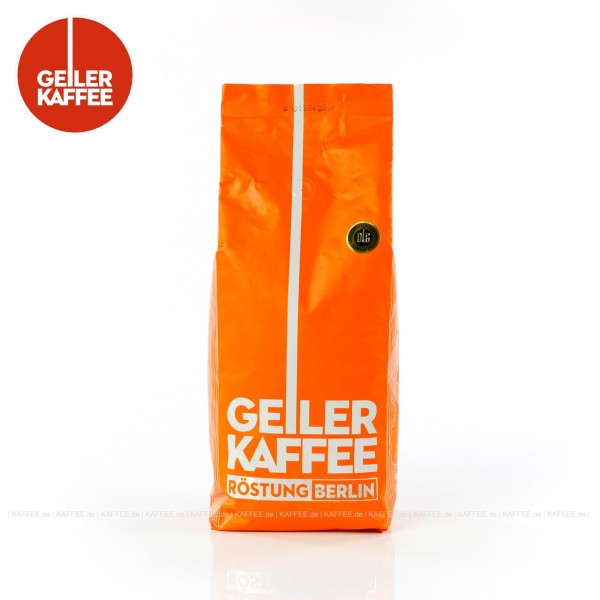 6 Bags je 1 kg pro VPE (orange), Bohne, Gesamtinhalt 6,00 kg pro VPE, EAN-Code: 4260404690368