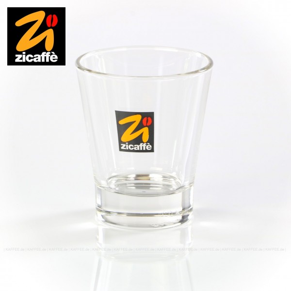 Glas bedruckt mit Zicaffè-Logo, 6 Gläser pro VPE, EAN-Code: 0000000001075