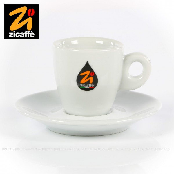 Farbe weiß mit Zicaffè-Logo, Modell Classic, 6 Tassen pro VPE, EAN-Code: 0000000002099