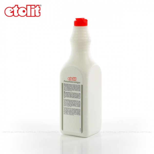 Porzellanreiniger, flüssiges Scheuermittel für Geschirr, Behälter, Pfannen und Cerankochfelder, 4 Flaschen je 1 Liter pro VPE, Gesamtinhalt 4 Liter pro VPE, EAN-Code: 4007705011443