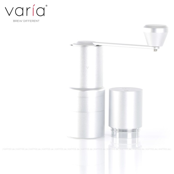 Hand-Hybrid-Kaffeemühlen-Set, Kapazität ca. 30 g, Akku- oder Handbetrieb, Farbe silber, EAN-Code: 0000000002807