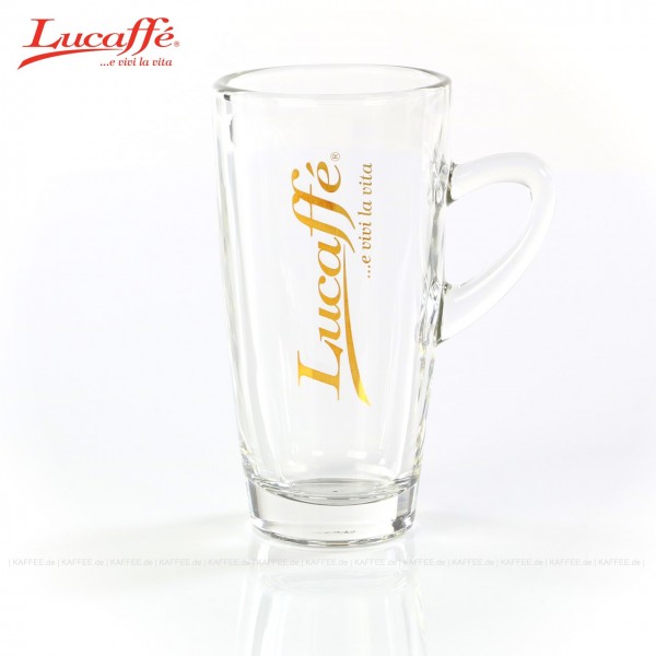 Glas bedruckt mit Lucaffé-Logo, 6 Gläser pro VPE, EAN-Code: 0000000001118