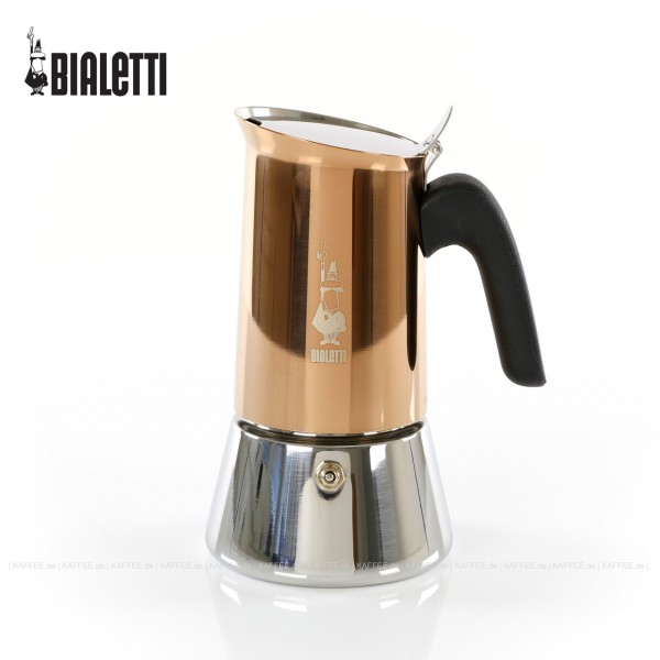 Espressokocher, Inox/Kupfer, 6 Tassen, Bialetti-Nr. 7285, 6 Stück pro VPE, EAN-Code: 8006363033022