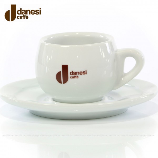 Farbe weiß mit Danesi-Logo, 6 Tassen pro VPE, EAN-Code: 8000135414248