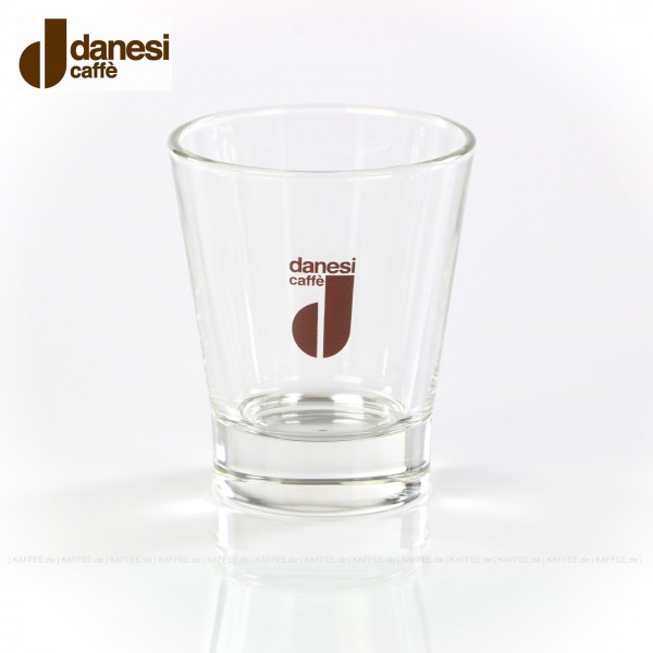 Glas mit Danesi-Logo, 12 Gläser pro VPE, EAN-Code: 8000135400012