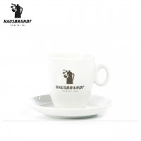 Farbe weiß mit Hausbrandt-Logo, 6 Tassen pro VPE, EAN-Code: 0000000002194 Farbe weiß mit Hausbrandt-Logo, 6 Tassen pro VPE, EAN-Code: 0000000002194