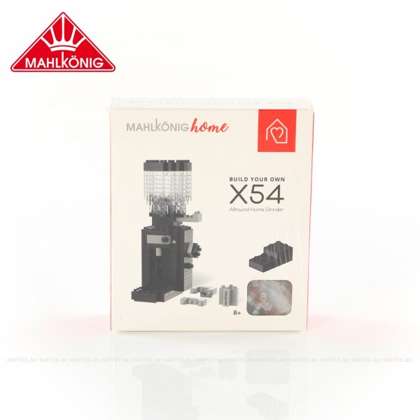 Hier kommt das ultimative Geschenk für echte Fans: das X54 Home-Baustein-Set. Damit zaubern Sie garantiert jedem Barista ein Lächeln ins Gesicht! Zeigen Sie uns, wie schnell Sie Ihre X54 Home zusammenbauen und wo die kleine Bausteinmühle bei Ihnen ihren P