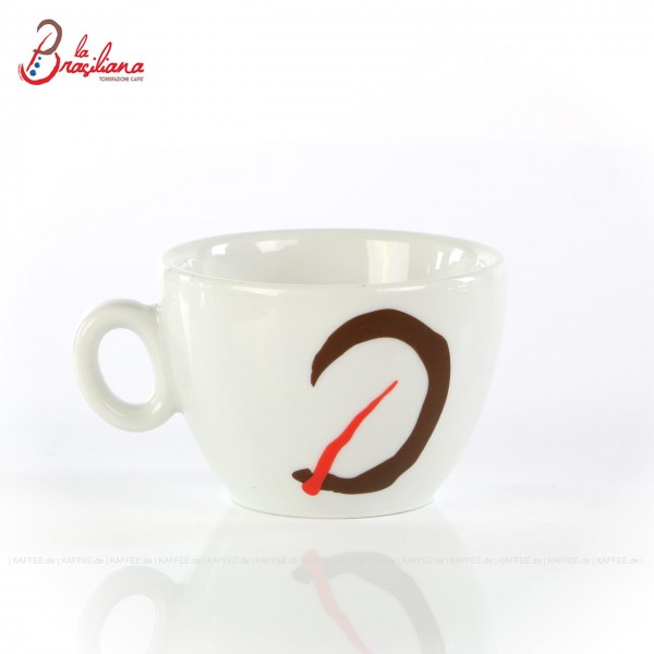 Farbe weiß mit "neuem" La Brasiliana-Logo, ohne Untertasse, 6 Tassen pro VPE, EAN-Code: 0000000001185