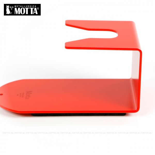 Tamperstation aus Edelstahl zum Einhängen des Tampers, Farbe rot, Gesamtinhalt 1 Stück pro VPE, EAN-Code: 8007986821706