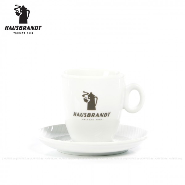 Farbe weiß mit Hausbrandt-Logo, 6 Tassen pro VPE, EAN-Code: 0000000002194