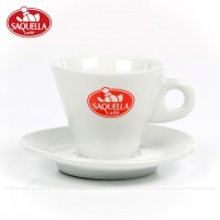 Farbe weiß mit Saquella-Logo, 6 Tassen pro VPE, EAN-Code: 8006771034055 Farbe weiß mit Saquella-Logo, 6 Tassen pro VPE, EAN-Code: 8006771034055