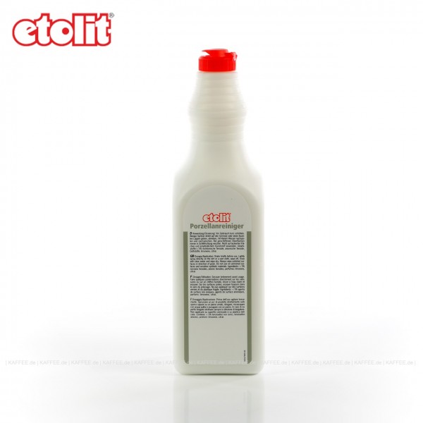 Porzellanreiniger, flüssiges Scheuermittel für Geschirr, Behälter, Pfannen und Cerankochfelder, 4 Flaschen je 1 Liter pro VPE, Gesamtinhalt 4 Liter pro VPE, EAN-Code: 4007705011443