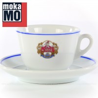 Farbe weiß mit Mrs. Rose-Logo, 6 Tassen inkl. Untertasse pro VPE, EAN-Code: 0000000001804 Farbe weiß mit Mrs. Rose-Logo, 6 Tassen inkl. Untertasse pro VPE, EAN-Code: 0000000001804