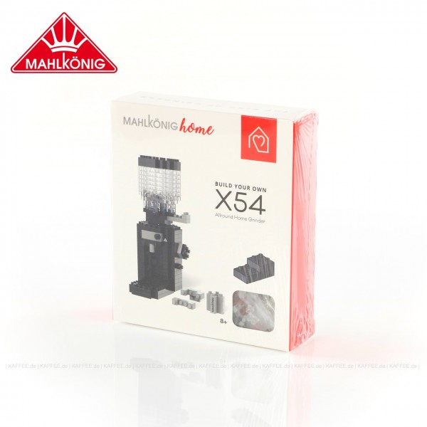 Hier kommt das ultimative Geschenk für echte Fans: das X54 Home-Baustein-Set. Damit zaubern Sie garantiert jedem Barista ein Lächeln ins Gesicht! Zeigen Sie uns, wie schnell Sie Ihre X54 Home zusammenbauen und wo die kleine Bausteinmühle bei Ihnen ihren P