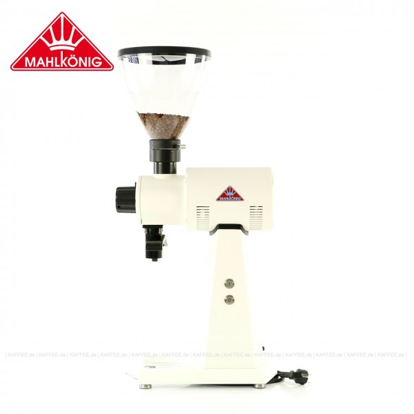 Kaffeemühle, Farbe weiss, 83 cm hoch mit einem Trichterinhalt von ca. 1.500 g, EAN-Code: 0000000002248 ## Weitergehende Informationen und technische Details finden Sie auch auf der Webseite des Herstellers bzw. Rösters: <a href="https://www.mahlkoenig.d