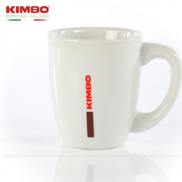 Farbe weiß mit KIMBO-Logo, ohne Untertasse, 6 Becher pro VPE, EAN-Code: 0000000001547