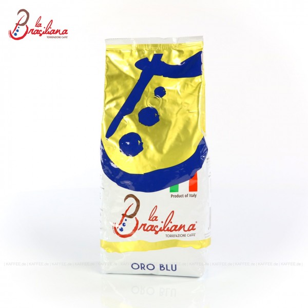 Ehemals La Brasiliana Special Oro Blu, 6 Bags je 1 kg pro VPE, Bohne, Gesamtinhalt 6,00 kg pro VPE, EAN-Code: 8000389610007