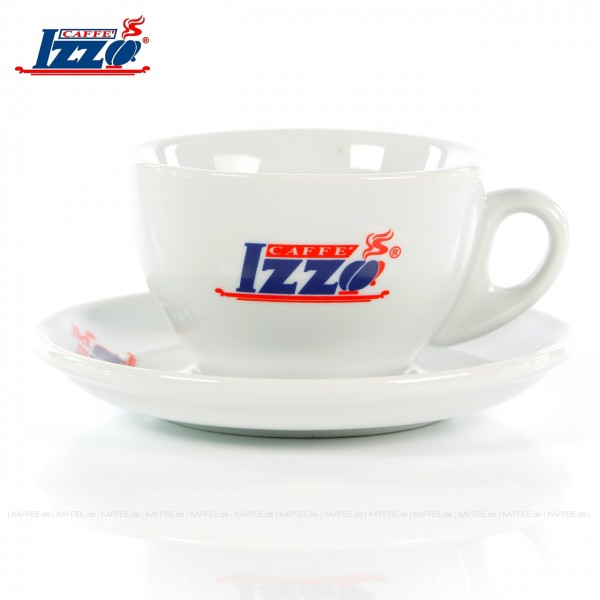 Farbe weiß mit Izzo-Logo, 4 Tassen pro VPE, EAN-Code: 8019925000929