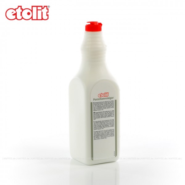 Porzellanreiniger, flüssiges Scheuermittel für Geschirr, Behälter, Pfannen und Cerankochfelder, 4 Flaschen je 1 Liter pro VPE, Gesamtinhalt 4 Liter pro VPE, EAN-Code: 4007705011443