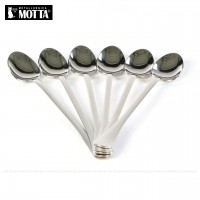 Latte Macchiato-Löffel aus Edelstahl, Gesamtinhalt 6 Stück pro VPE, EAN-Code: 8007986020000 Latte Macchiato-Löffel aus Edelstahl, Gesamtinhalt 6 Stück pro VPE, EAN-Code: 8007986020000