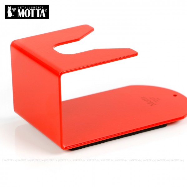 Tamperstation aus Edelstahl zum Einhängen des Tampers, Farbe rot, Gesamtinhalt 1 Stück pro VPE, EAN-Code: 8007986821706