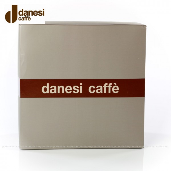 2 farbige (pinke) DANESI Espressotassen mit Untertasse im Geschenkkarton, EAN-Code: 8000135010280