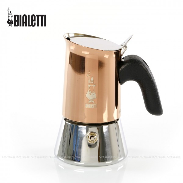 Espressokocher, Inox/Kupfer, 2 Tassen, Bialetti-Nr. 7282, 6 Stück pro VPE, EAN-Code: 8006363033299
