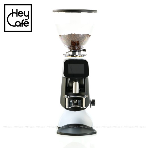 Elektrische Kaffeemühle für Gewerbe, Farbe Signalweiß - Glanz glatt (RAL9003) mit 1.2 Kg Bohnenbehälter und 64 mm Qualitätsmahlscheiben, 220-240V/50Hz/1Ph, EAN-Code: 0000000002079
