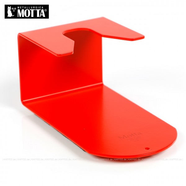 Tamperstation aus Edelstahl zum Einhängen des Tampers, Farbe rot, Gesamtinhalt 1 Stück pro VPE, EAN-Code: 8007986821706