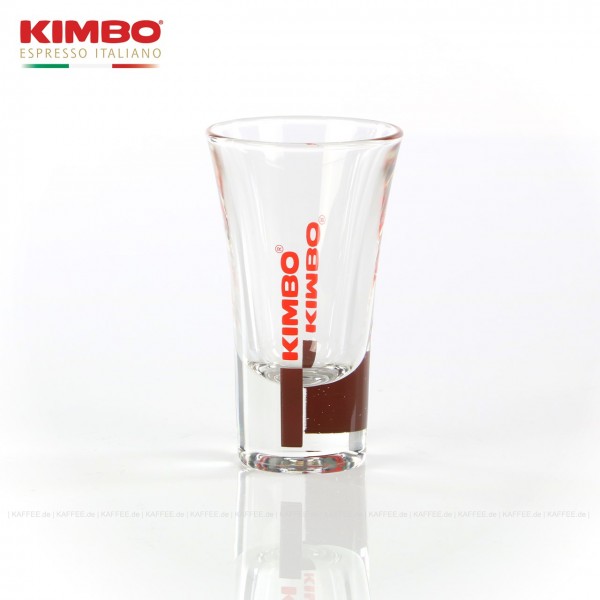 Glas mit KIMBO-Logo, 12 Gläser pro VPE, EAN-Code: 0000000001548