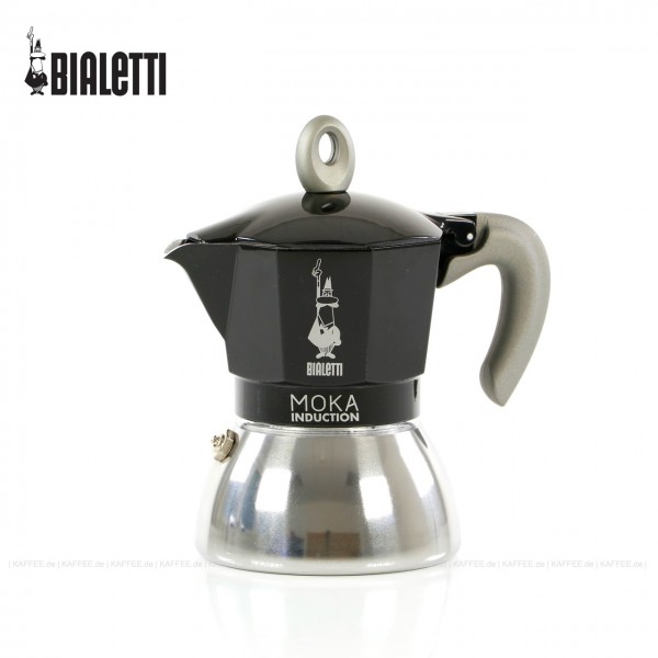Induktion Espressokocher, Farbe schwarz, 4 Tassen, Bialetti-Nr. 6934, 4 Stück pro VPE, EAN-Code: 8006363029087