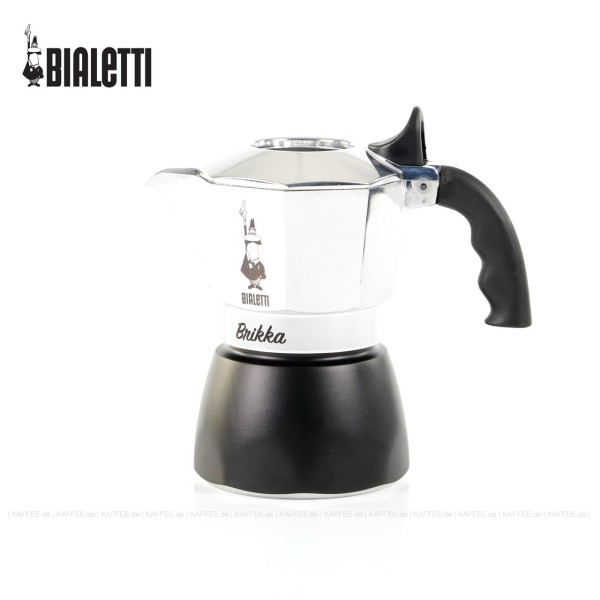 Espressokocher, Farbe Alu, 2 Tassen, Bialetti-Nr. 7312, 6 Stück pro VPE, EAN-Code: 8006363030038
