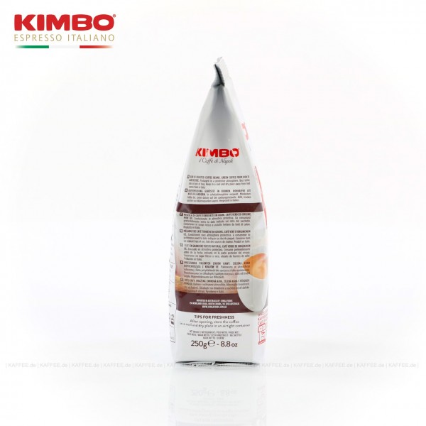 12 Bags je 250 g pro VPE, Bohne, Gesamtinhalt 3,00 kg pro VPE, EAN-Code: 8002200602123