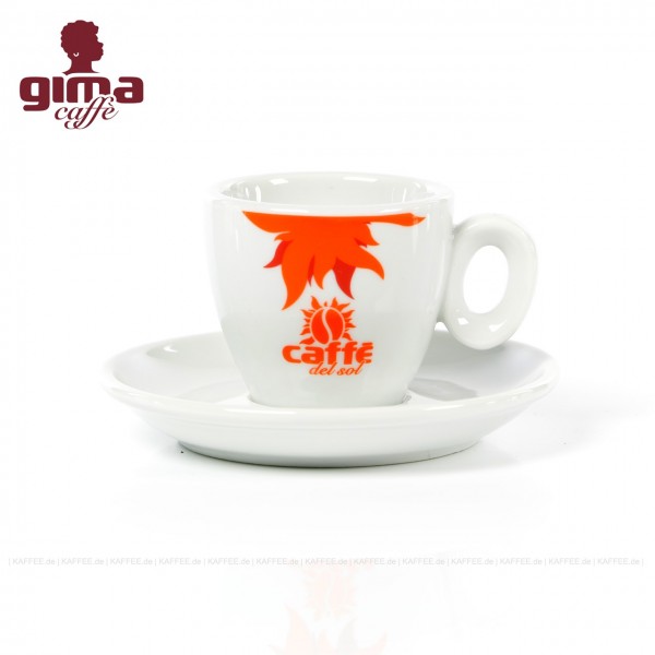 Farbe weiß mit Café del Sol-Logo, 6 Tassen pro VPE, EAN-Code: 0000000002123