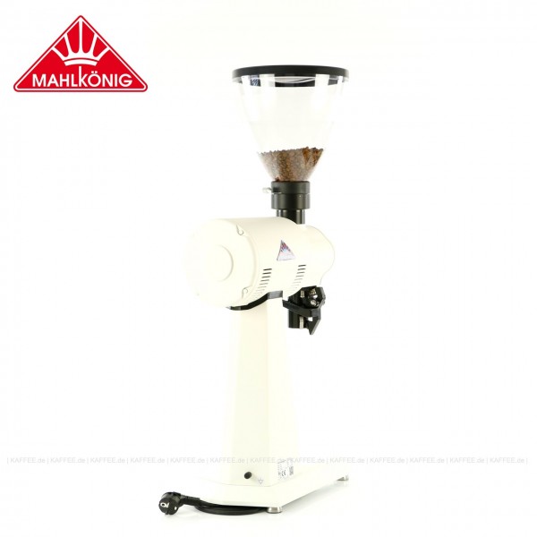 Kaffeemühle, Farbe weiss, 83 cm hoch mit einem Trichterinhalt von ca. 1.500 g, EAN-Code: 0000000002248 ## Weitergehende Informationen und technische Details finden Sie auch auf der Webseite des Herstellers bzw. Rösters: <a href="https://www.mahlkoenig.d